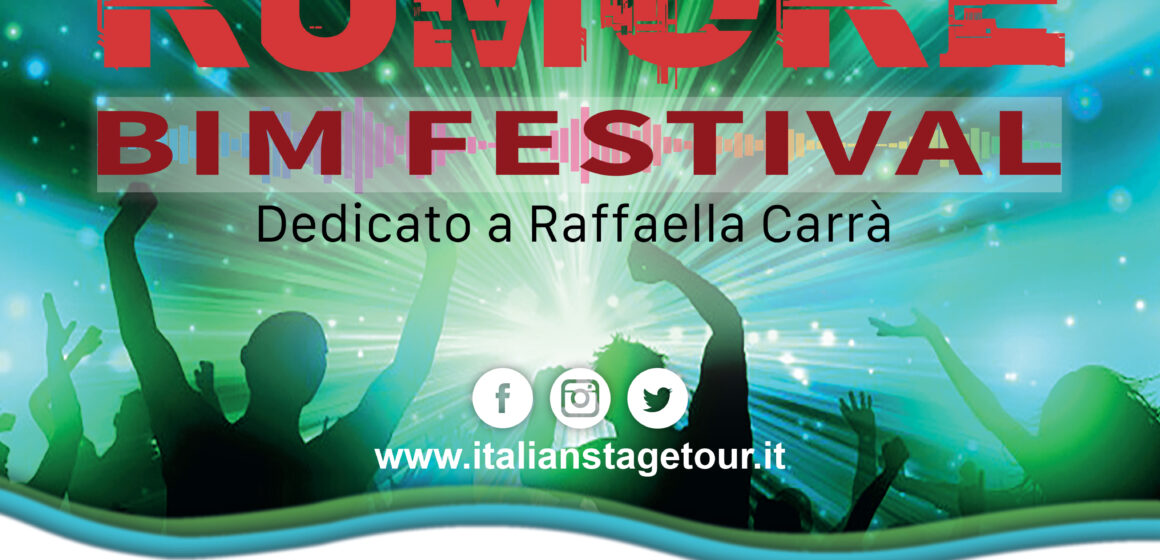 Aversa.  “RUMORE BIM FESTIVAL” 2022 , contest dedicato a Raffaella Carrà. Domenica 3 aprile si selezionano nuovi talenti