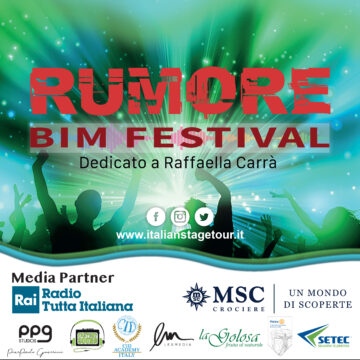 Aversa.  “RUMORE BIM FESTIVAL” 2022 , contest dedicato a Raffaella Carrà. Domenica 3 aprile si selezionano nuovi talenti