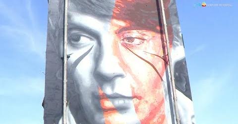 Napoli. Inaugurato a Scampia il murale dedicato a Fabrizio De Andrè. Presente Dori Ghezzi