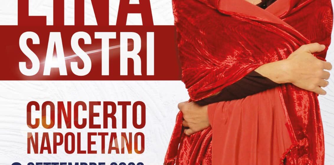 Sant’Anastasia. Concerto di Lina Sastri al Parco Tortora Brayda. Appuntamento per la sera del 2 settembre