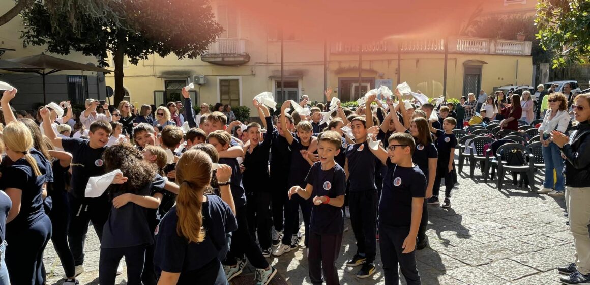 Arrivata a Sant’Anastasia  la V^ tappa della “Staffetta sui diritti -Luigi Bellocchio”. Le scuole cittadine protagoniste