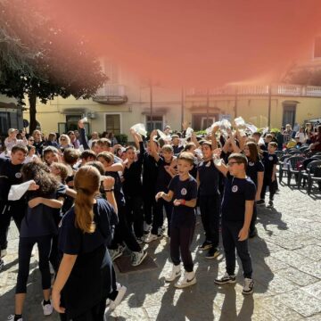 Arrivata a Sant’Anastasia  la V^ tappa della “Staffetta sui diritti -Luigi Bellocchio”. Le scuole cittadine protagoniste