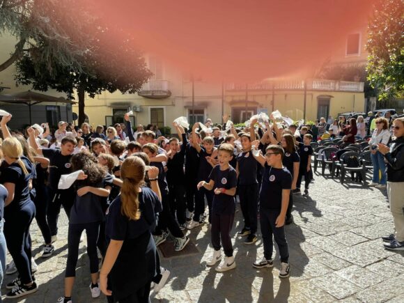 Arrivata a Sant’Anastasia  la V^ tappa della “Staffetta sui diritti -Luigi Bellocchio”. Le scuole cittadine protagoniste