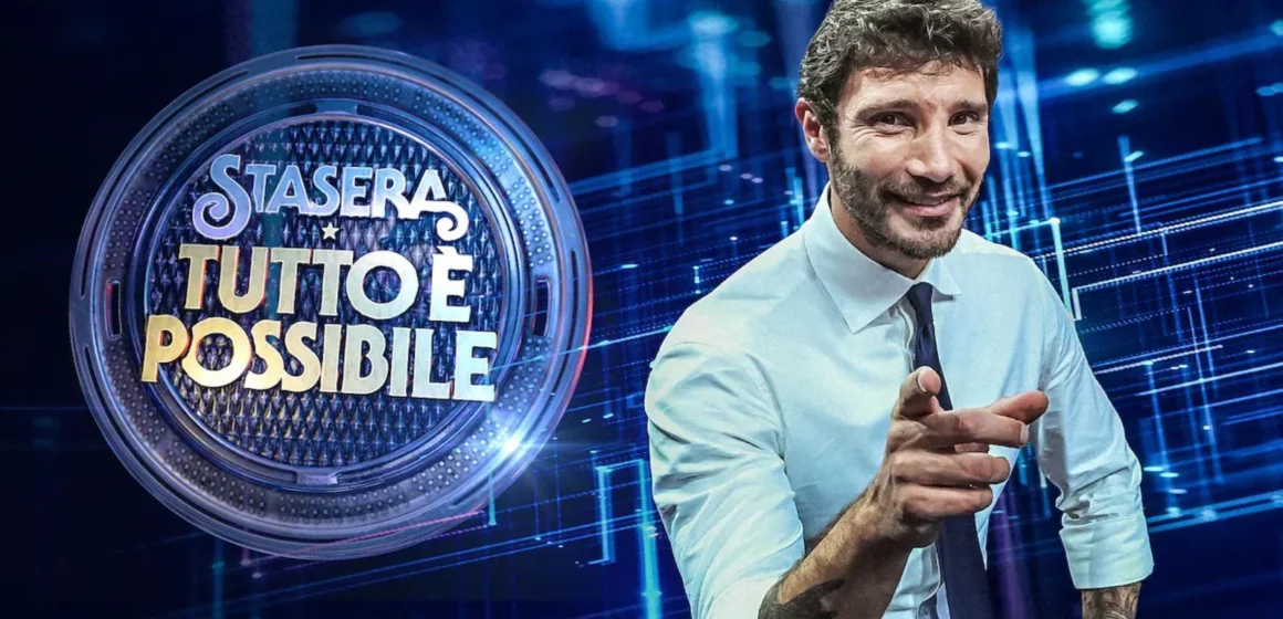 Alle 21,30 su Rai 2″Stasera tutto è possibile” con De Martino.  Ospiti Giovanni Esposito, Enzo Miccio, Brenda Lodigiani, Flora Canto e Manuela Arcuri