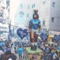 Napoli. Inaugurata statua di oltre 6 metri dedicata a Maradona nel quartiere Sanità al largo dedicato al Pibe de Oro