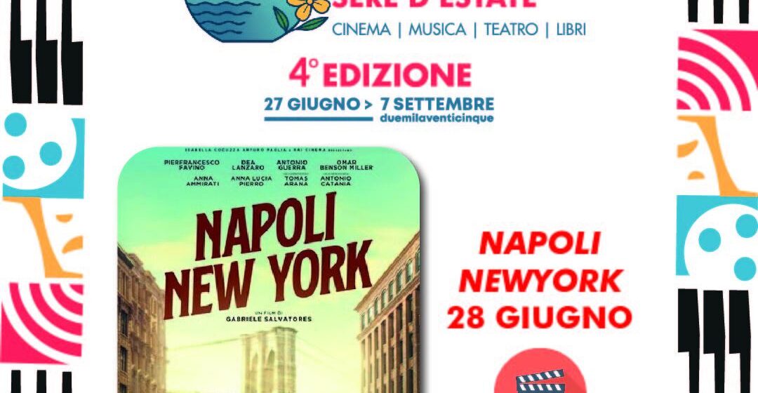“Napoli – New York”, il film di  Salvatores questa sera proiettato  al parco urbano di San Sebastiano al Vesuvio per la kermesse ‘Arena -San Sebastiano 2025’