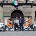 Napoli. Bici elettriche per la pulizia della città, presentati i nuovi mezzi Asia
