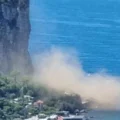 Vico Equense. Smottamento costone, nessun ferito. Avvertiti un boato e una novola di polvere