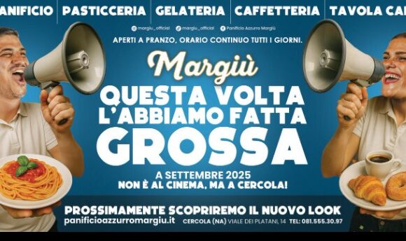 La tradizione vesuviana incontra l’innovazione, domenica 21 settembre il Panificio Margiù di Cercola riapre con nuovi servizi e prodotti