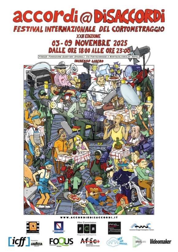 Locandina Web - accordi @ DISACCORDI - 22a edizione Al via accordi @ DISACCORDI – Festival Internazionale del Cortometraggio – 22a Edizione a Napoli