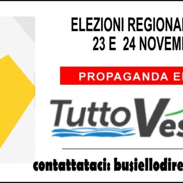 SEpropaganda elettorale 2025 Elezioni Regionali della Campania – 23 e 24 novembre 2025. TuttoVesuvio comunica l’accesso alla propaganda elettorale. Ecco le modalità.