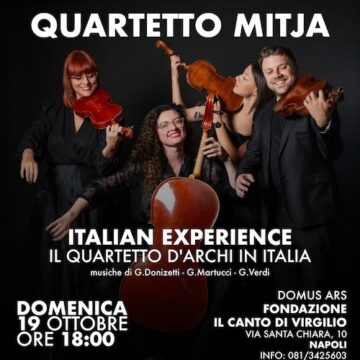 Napoli.  Pink Floyd Jazz Experience e Italian Experience con il Quartetto Mitja sono i prossimi appuntamenti di “TUTTA UN’ALTRA MUSICA”