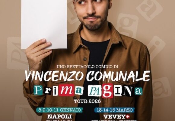 Teatro. Vincenzo Comunale: a gennaio 2026 parte da Napoli il nuovo tour italiano con tappe in Europa