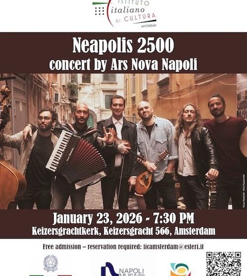 Gli Ars Nova Napoli in concerto ad Amsterdam e saranno presenti al Babel Music XP, the Mediterranean hub for world music – 23 gennaio 2026