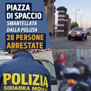 Napoli. Scampia, piazza di spaccio smantellata dalla Polizia di Stato: 28 persone arrestate