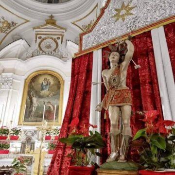 San Sebastiano al Vesuvio. Festa del Santo patrono, alle 12,00 messa presieduta da  Don Gennaro Matino. Alle 19,00 al via la ‘Sagra della Polenta